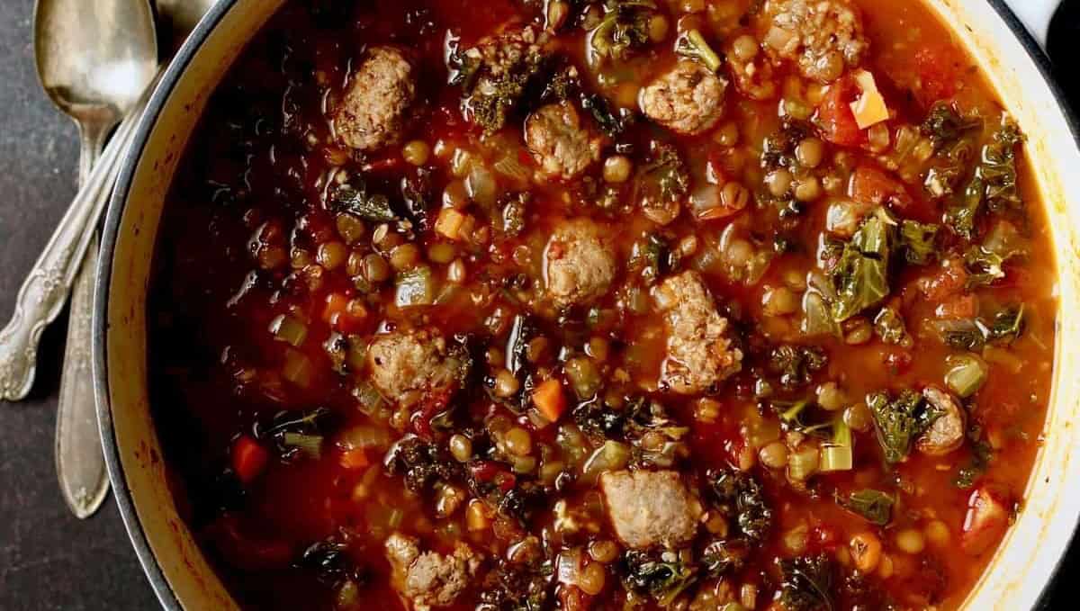 Sausage Lentil Soup 