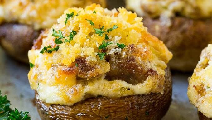 Sausage Stuffed Mushrooms