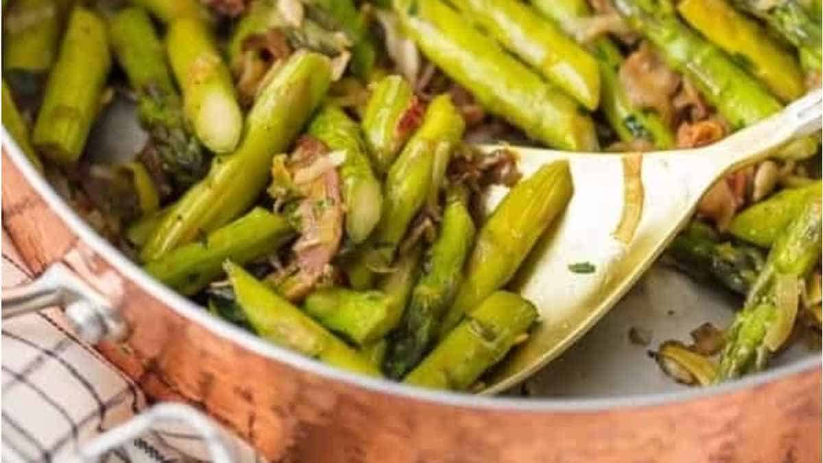Sauteed Asparagus With Pancetta Recipe. 