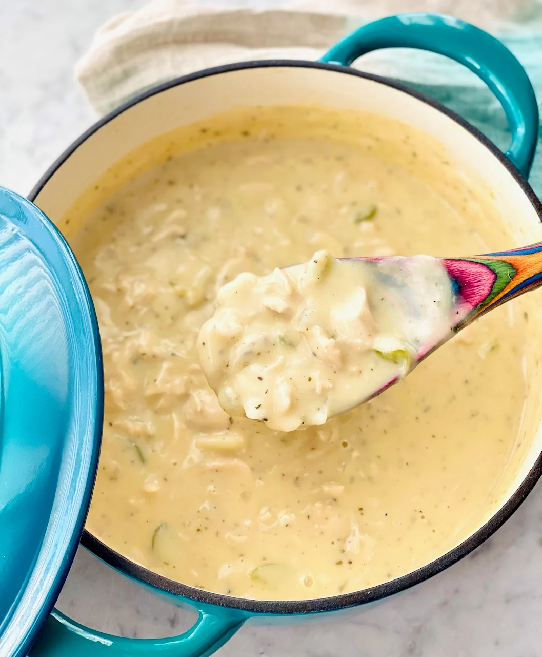 chicken and dumplings made with a shortcut by using refrigerated pie crust. 
