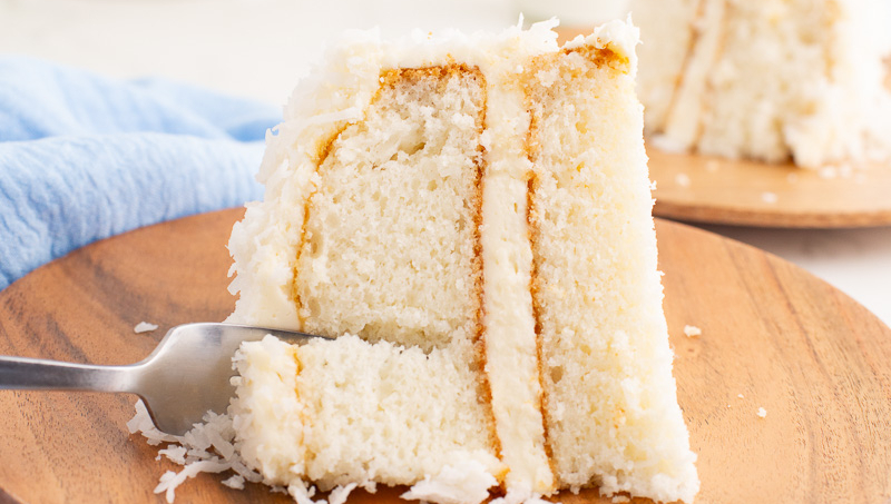 Simple and Moist Coconut Cake