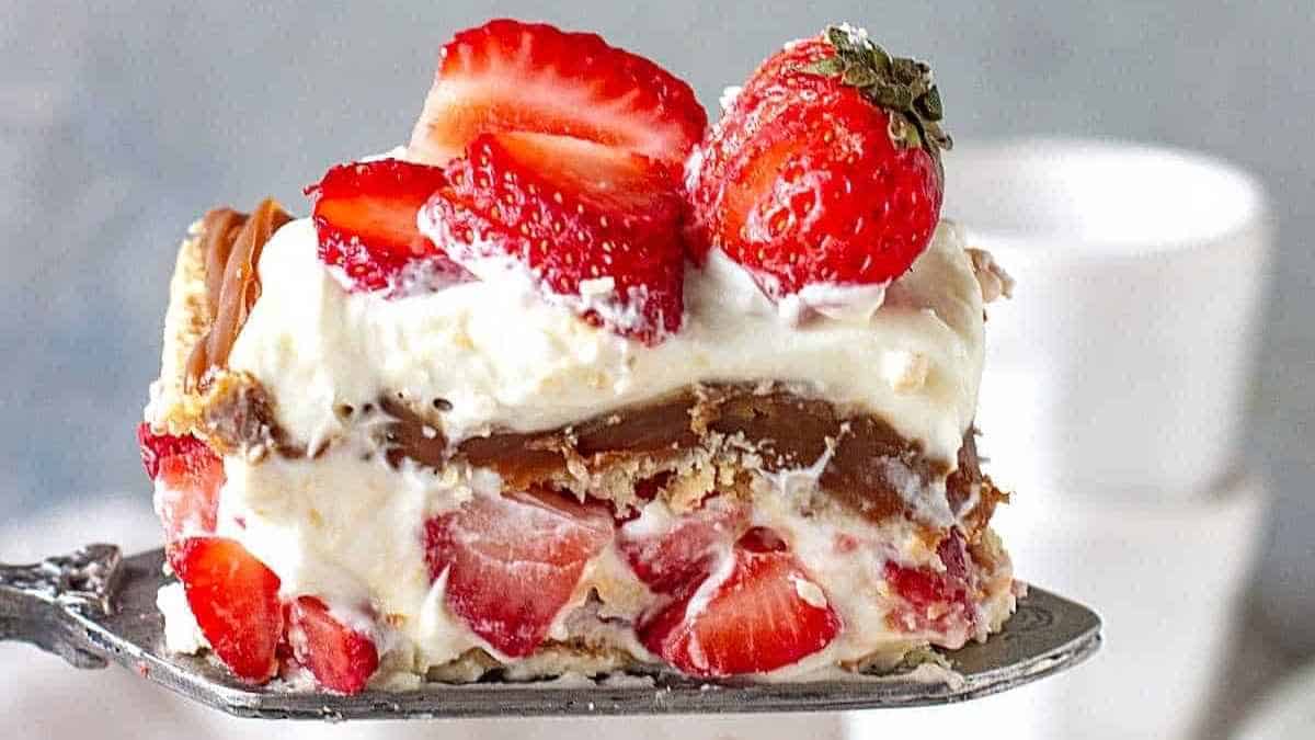 Strawberry Icebox Cake.