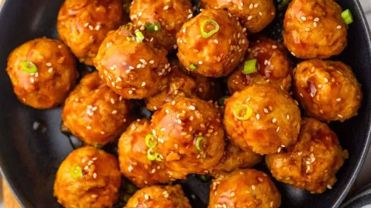 The Best Asian Chicken Meatballs.