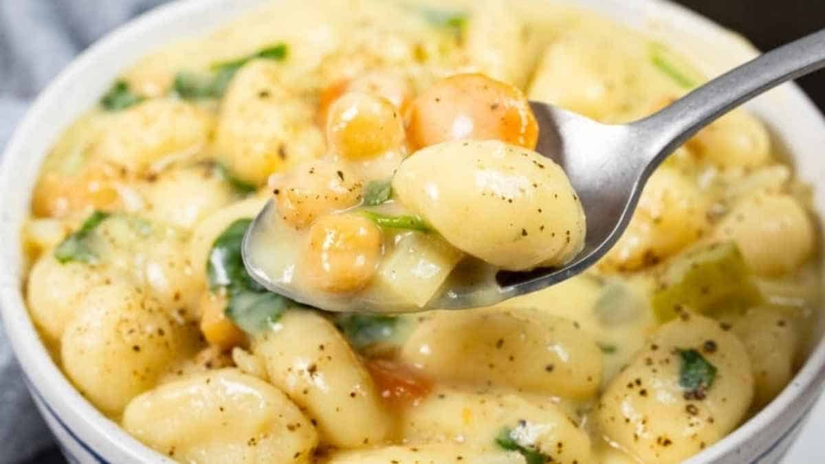 Vegan Gnocchi Soup. 