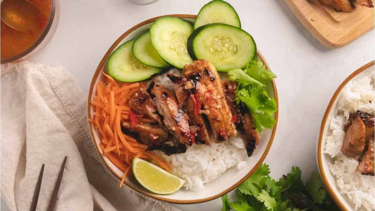 Vietnamese Lemongrass Chicken Thighs Recipe. 