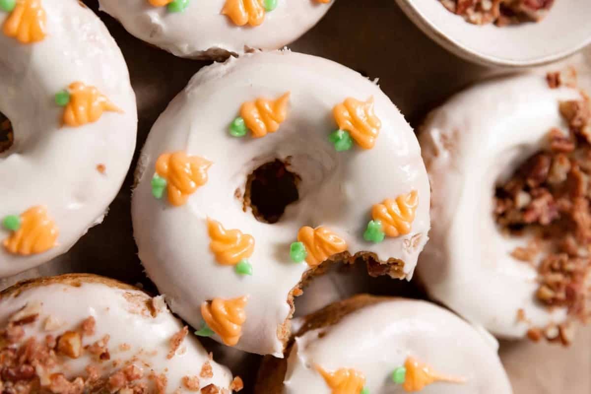 Carrot Cake Donuts. 