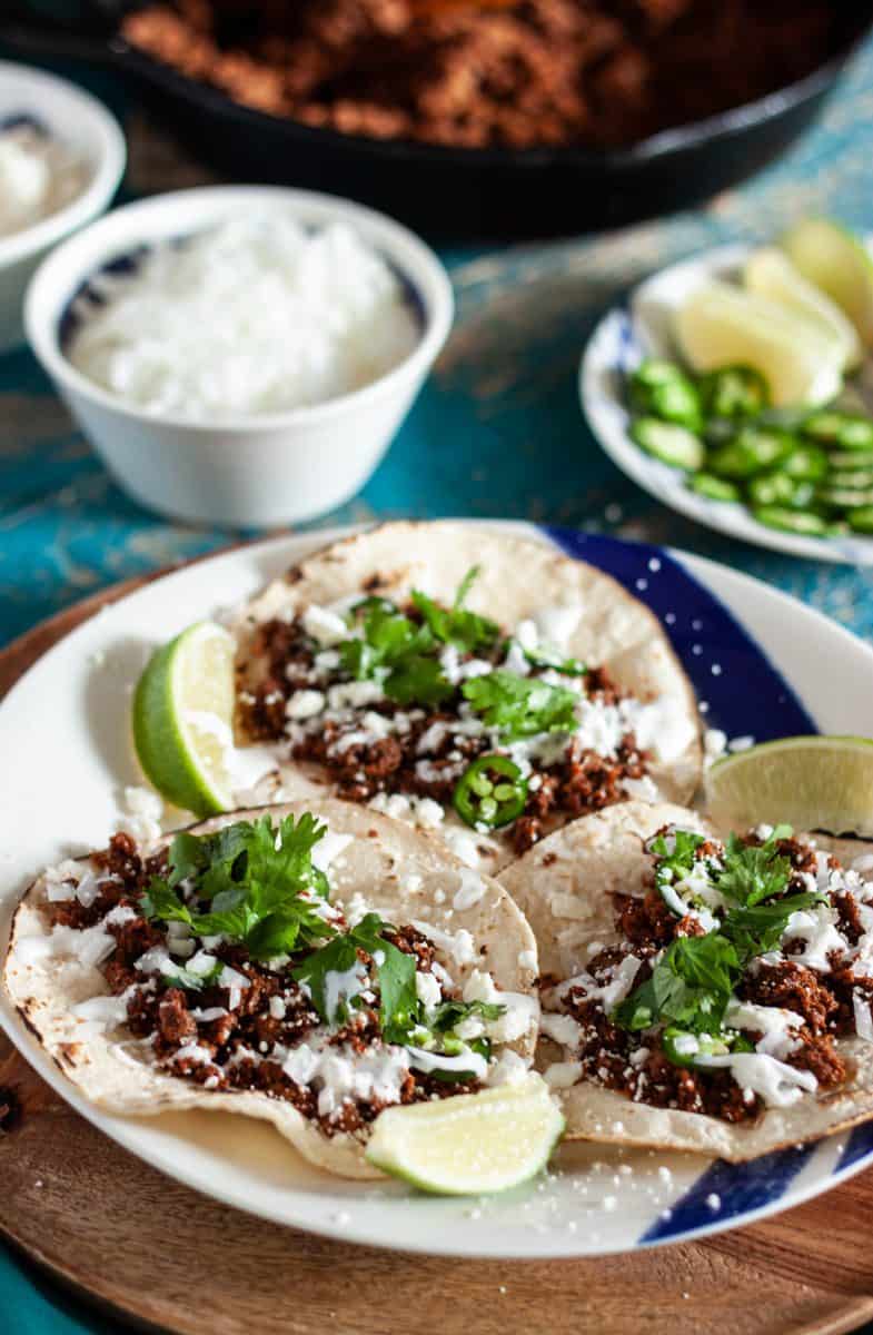 Chorizo Street Tacos