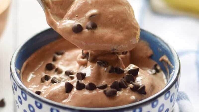 Healthy Chocolate Banana Ice Cream