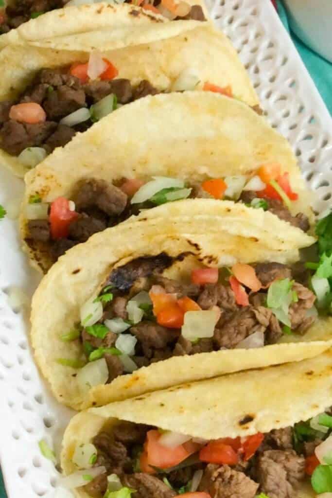  Carne asada tacos.