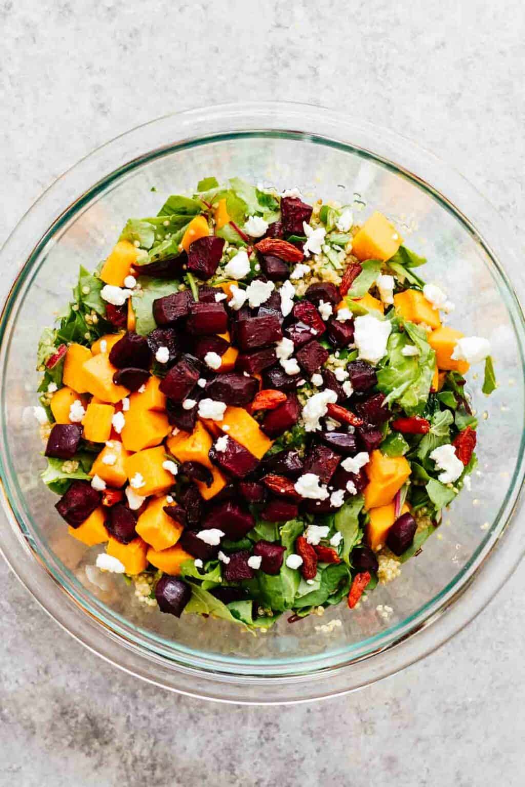 Roasted Beets & Sweet Potato Salad! Easy to make and delicious! 
