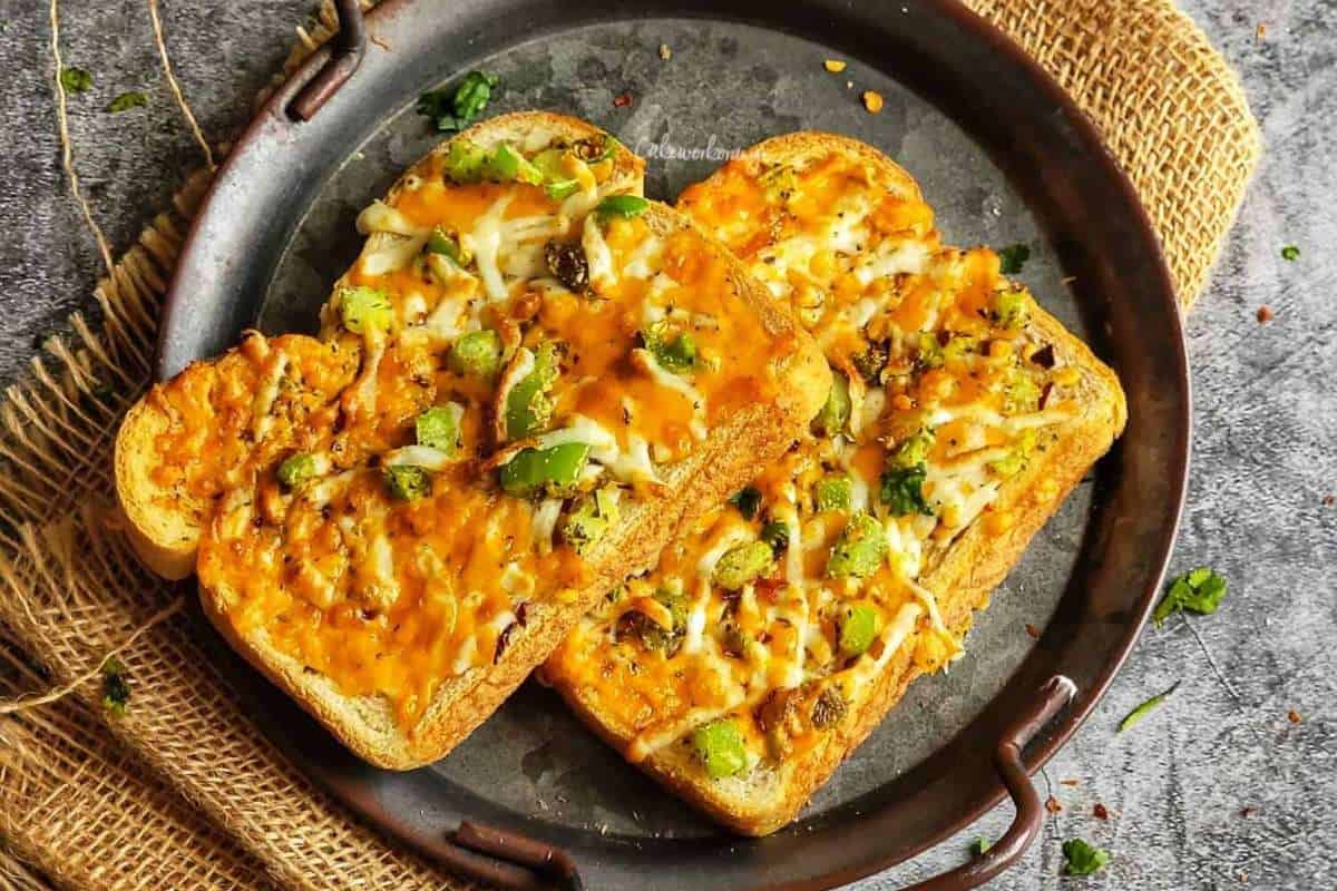 Air Fryer Cheese On Toast | Chilli Cheese Toast.