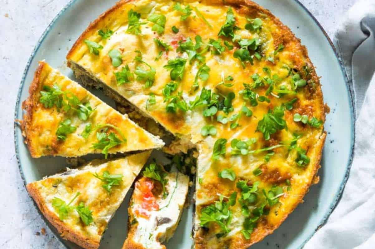 Air Fryer Breakfast Frittata. 