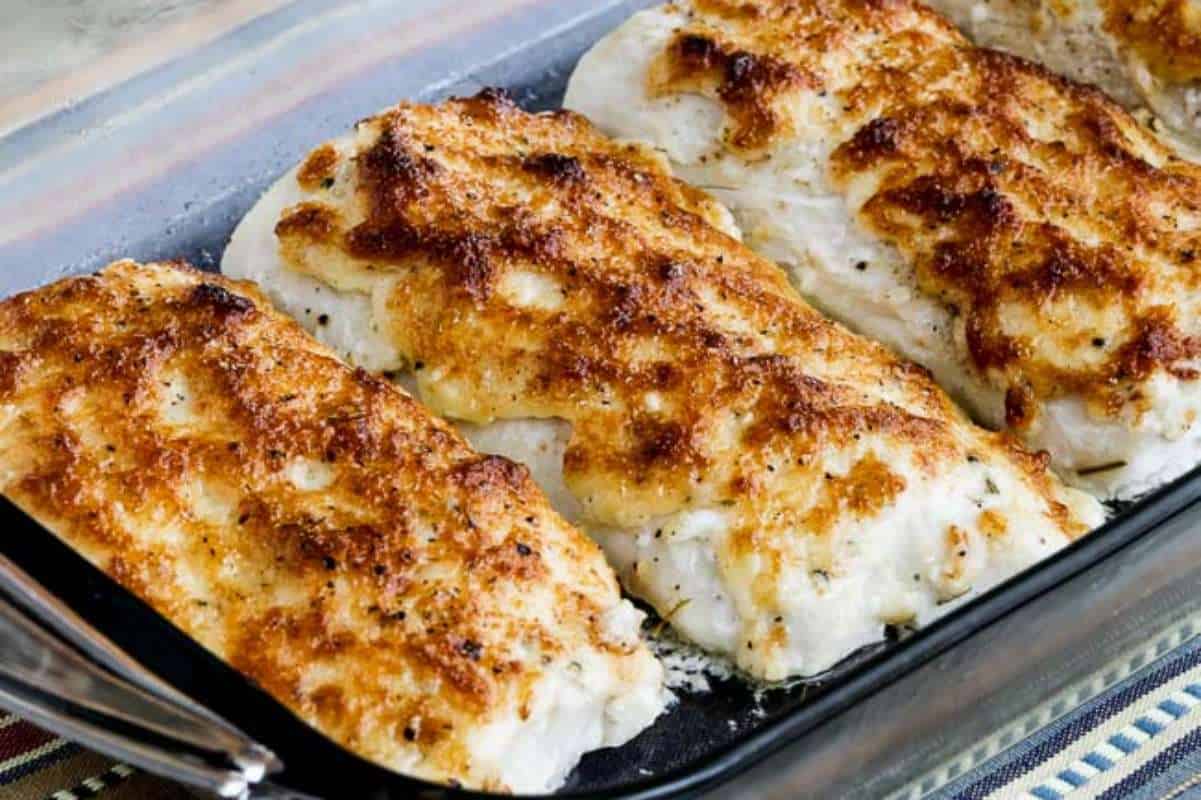 Baked Mayo Parmesan Fish (video). 