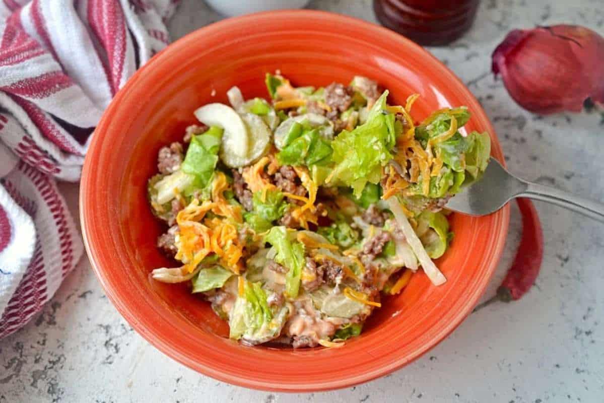 Keto Big Mac Salad.