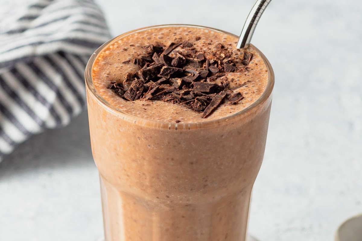 Keto Double Chocolate Milkshake. 