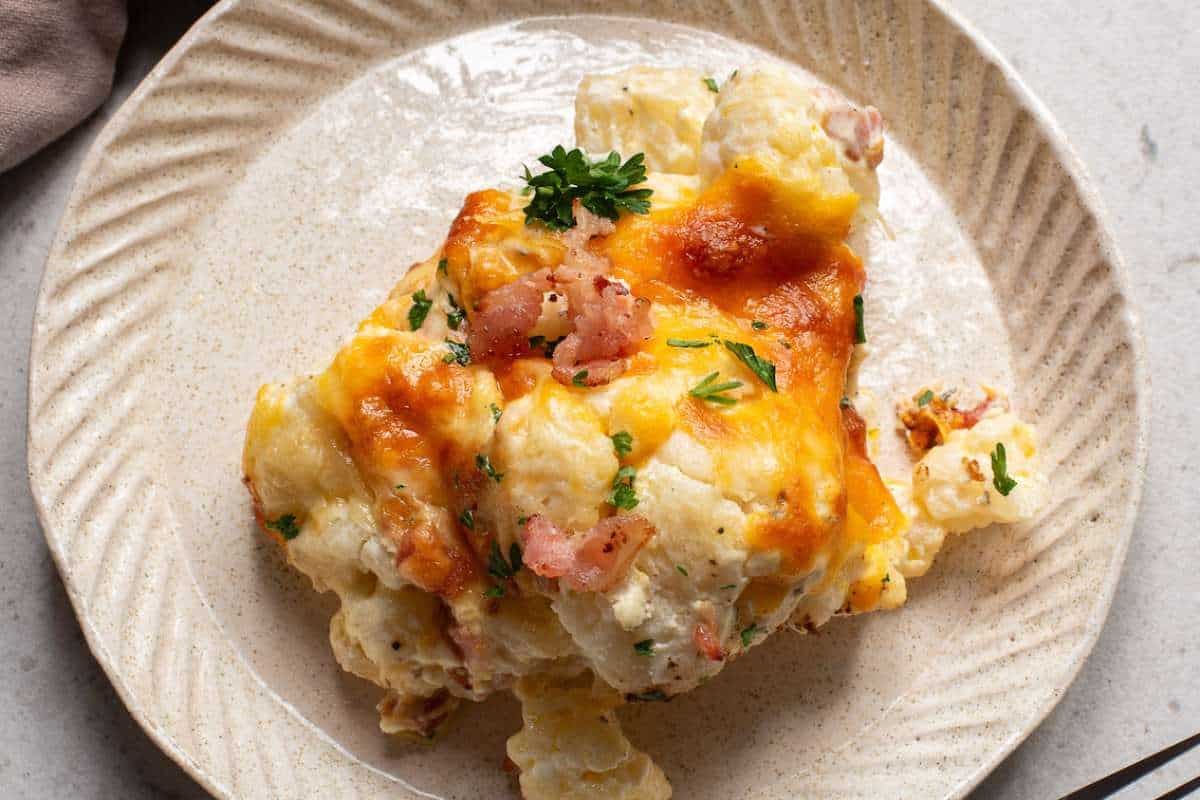 Loaded Cauliflower Casserole.