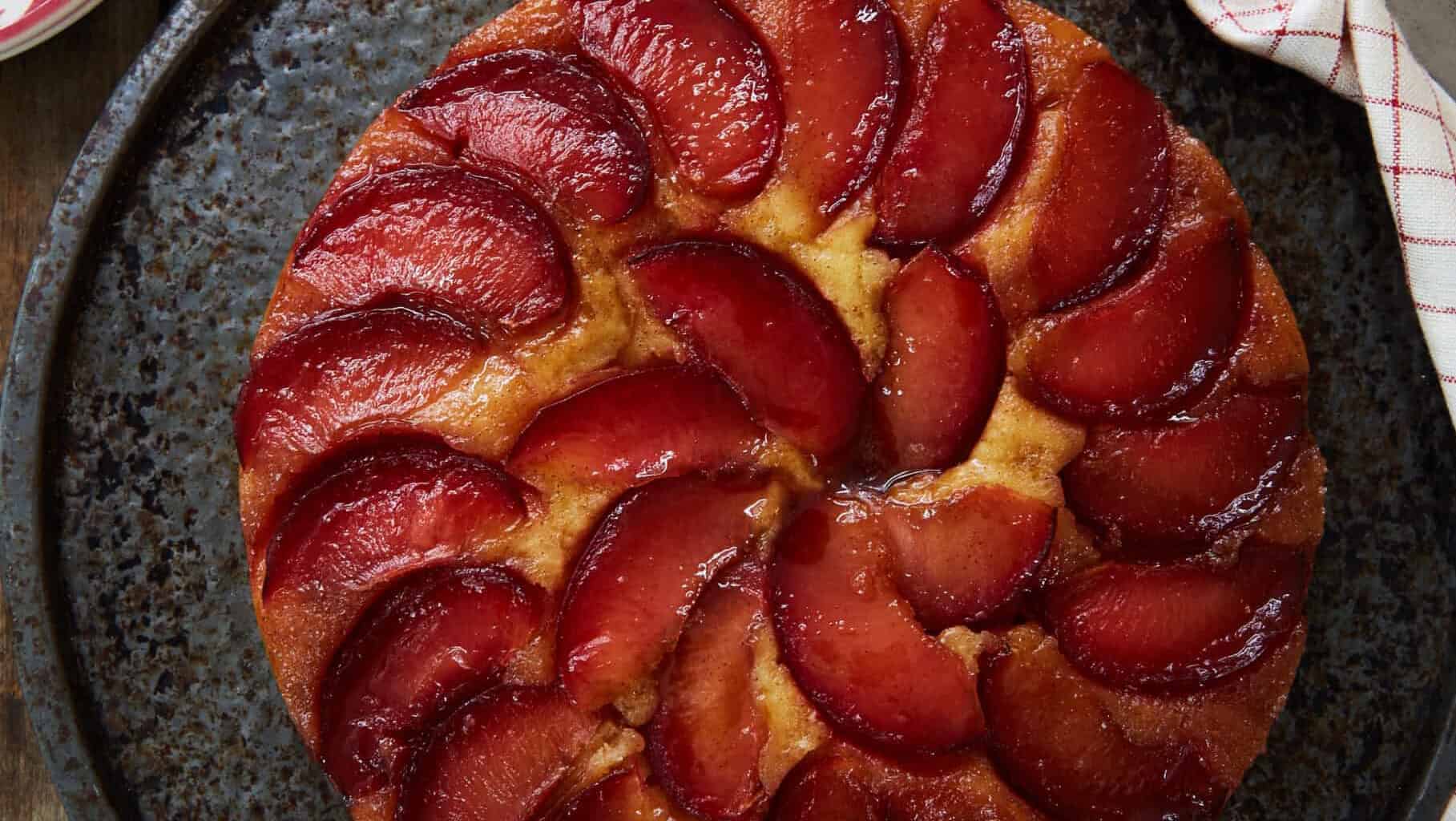 Plum Upside Down Cake