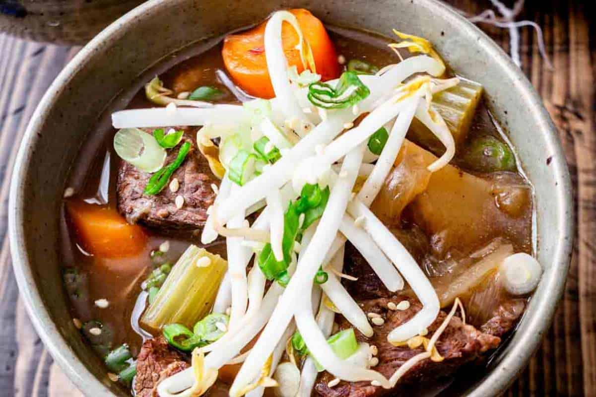 Slow Cooker Chinese Beef Stew With 5 Spice. 