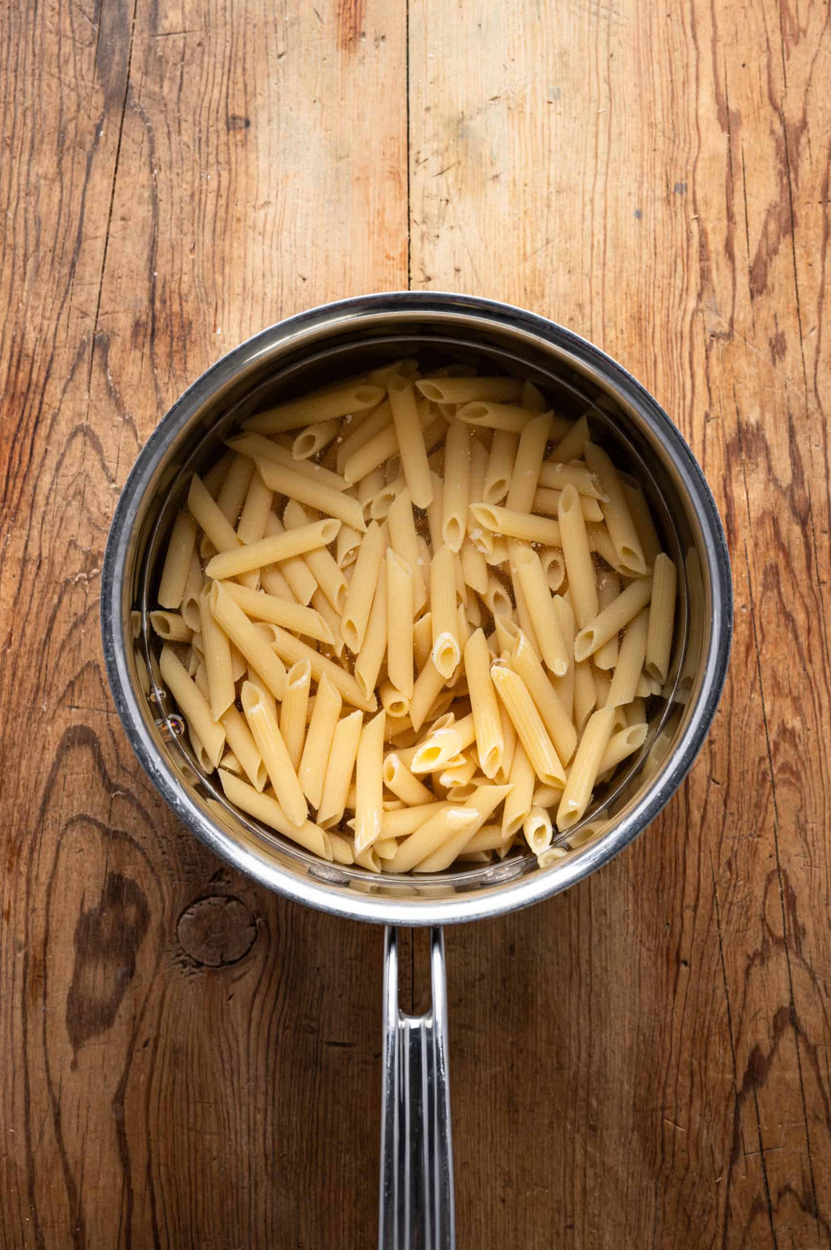 penne in a pot