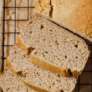 bread on a cooling rack