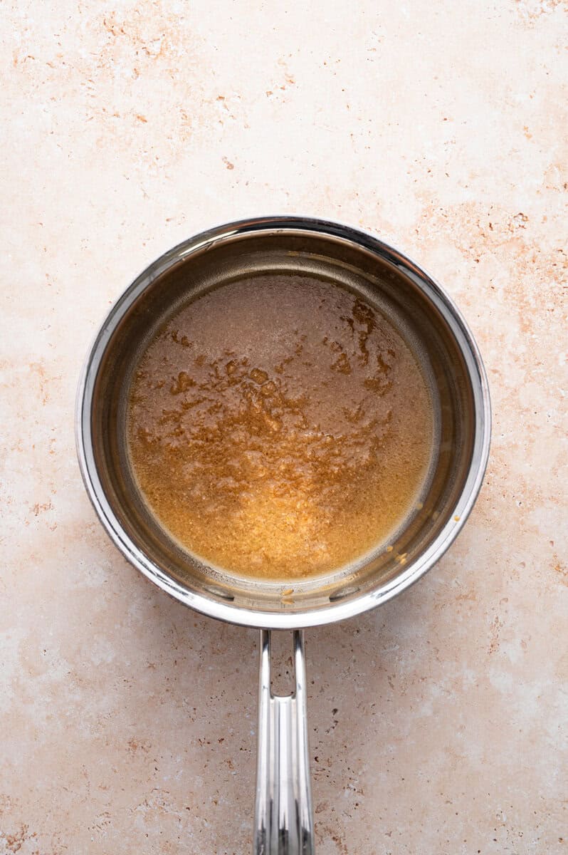 cooking the miso sauce