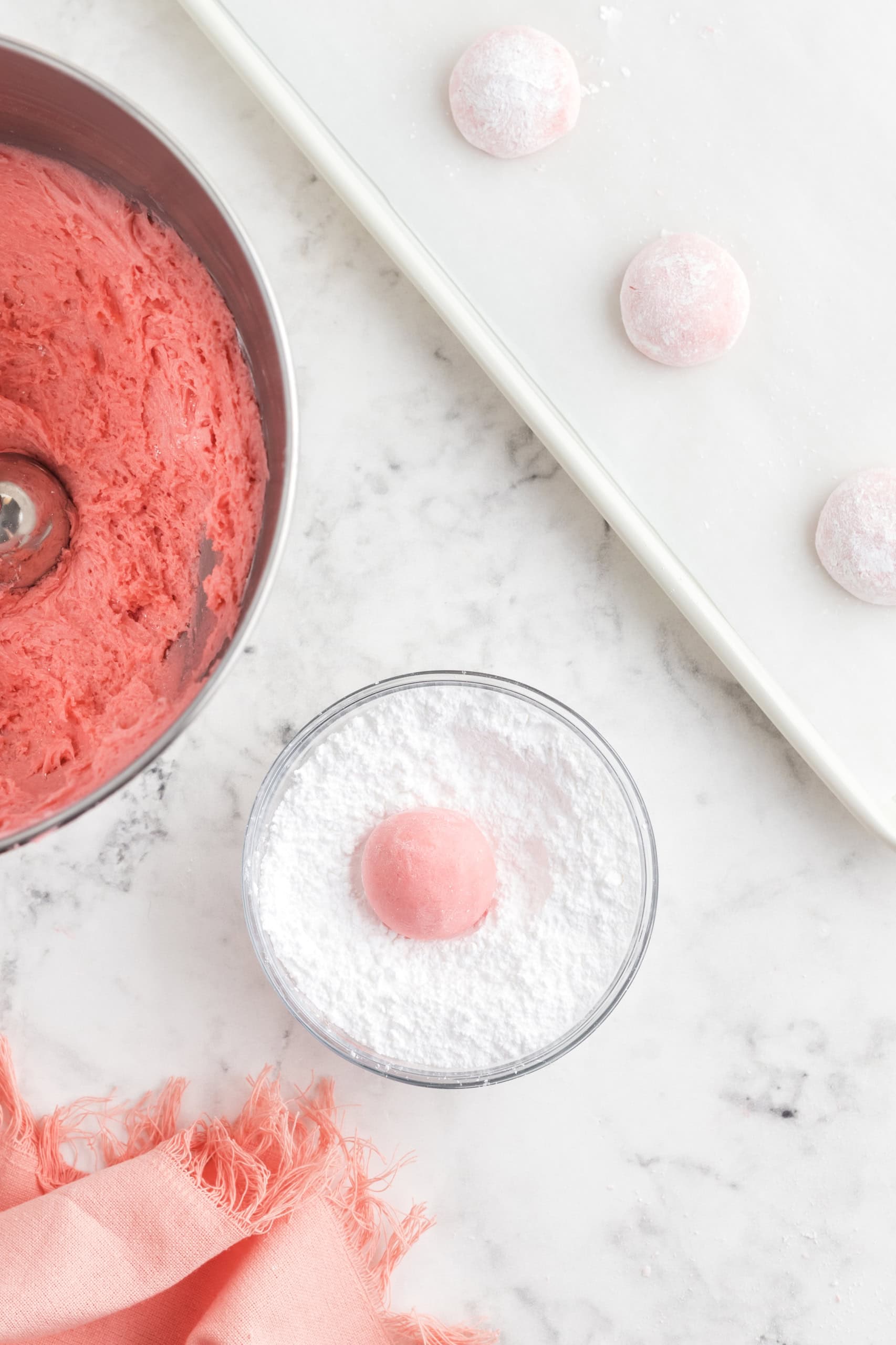 rolled out cookies in sugar