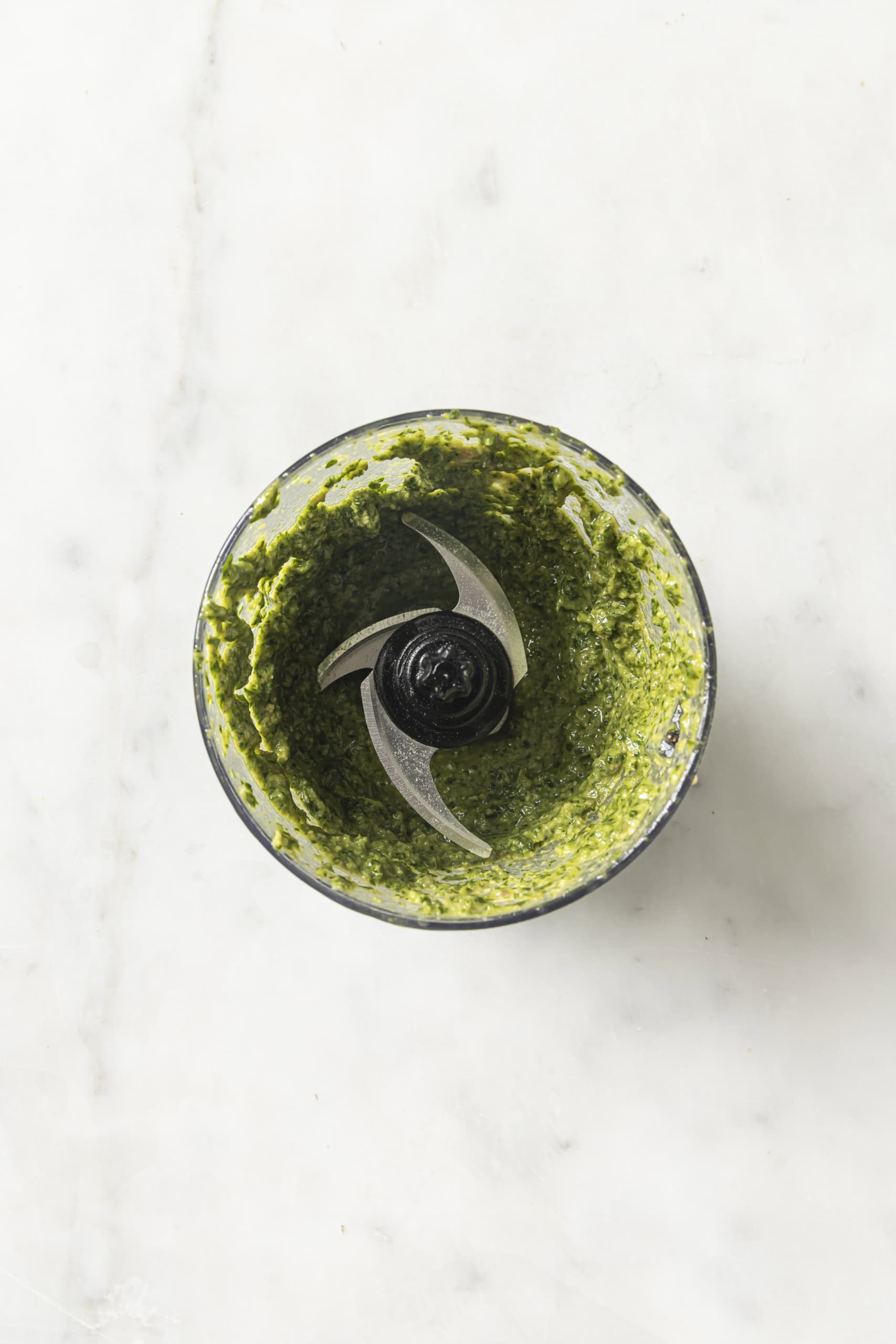 ingredients for salsa verde chicken in food processor