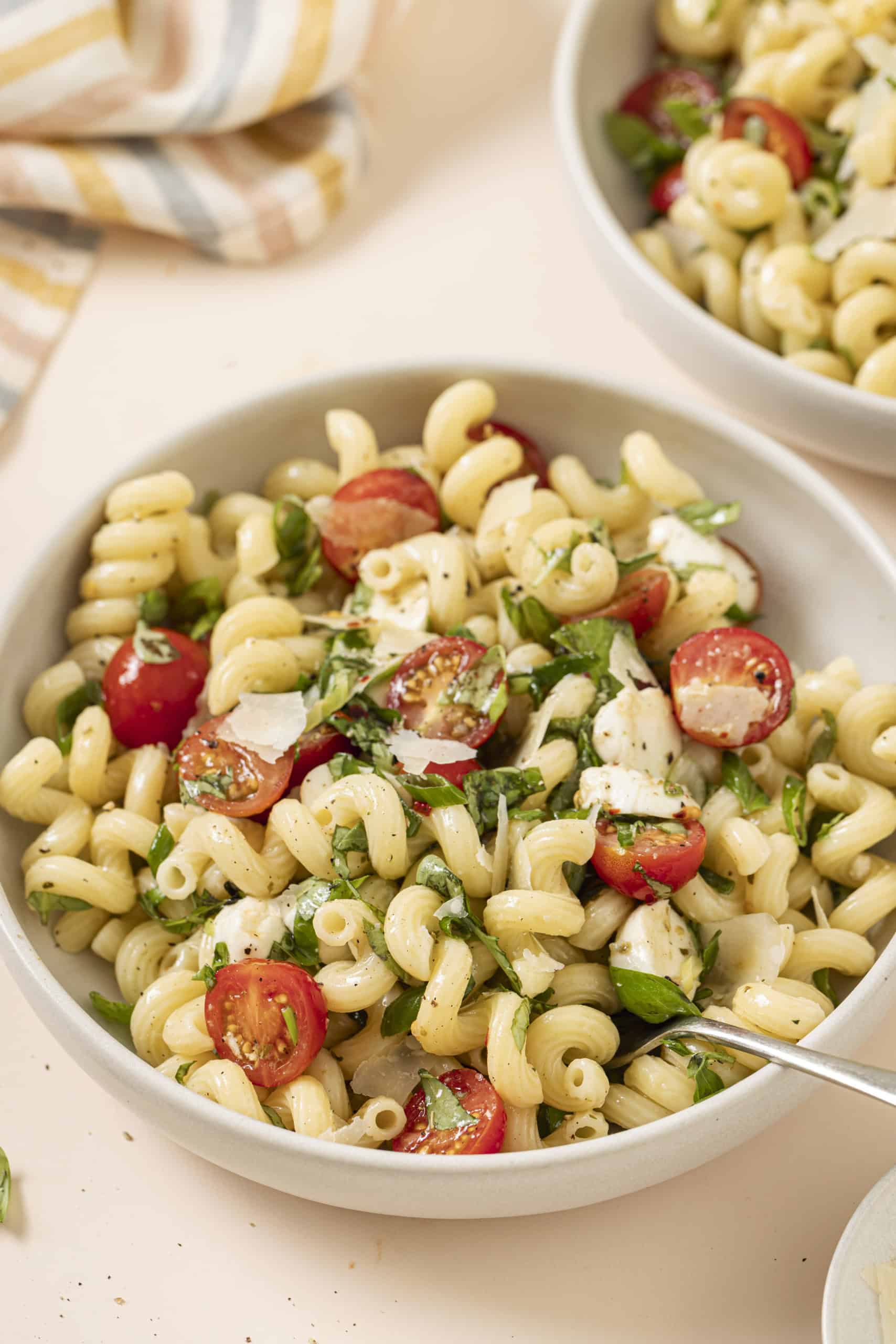 cavapati pasta in a bowl