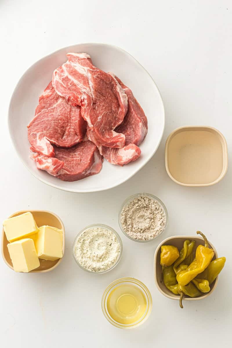 ingredients for Slow Cooker Mississippi Pork Roast