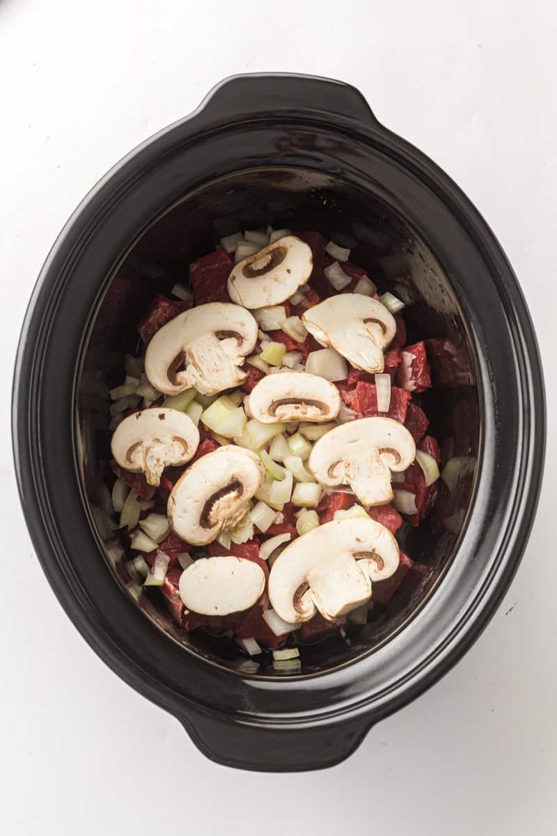 beef and mushrooms in crock pot