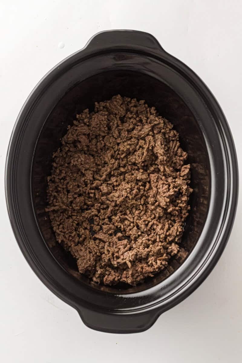 ground beef in slow cooker