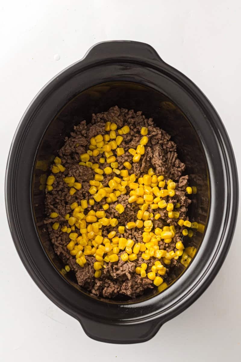 corn in slow cooker with beef