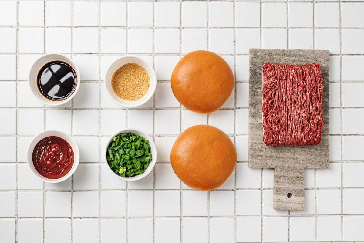 ingredients for korean beef sloppy joes