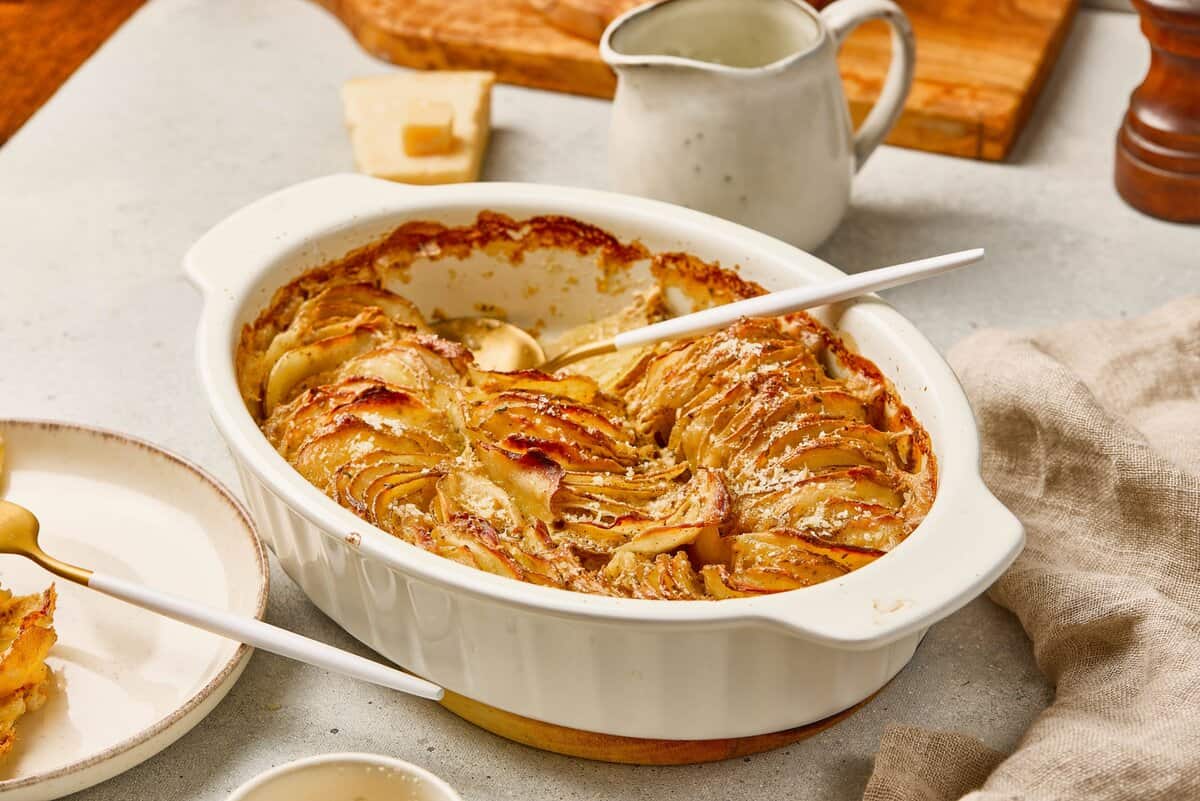 cooked scalloped potatoes
