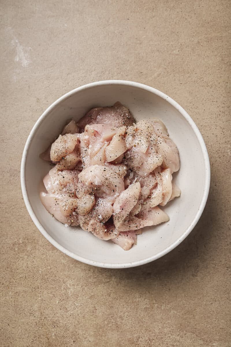 raw chicken in bowl