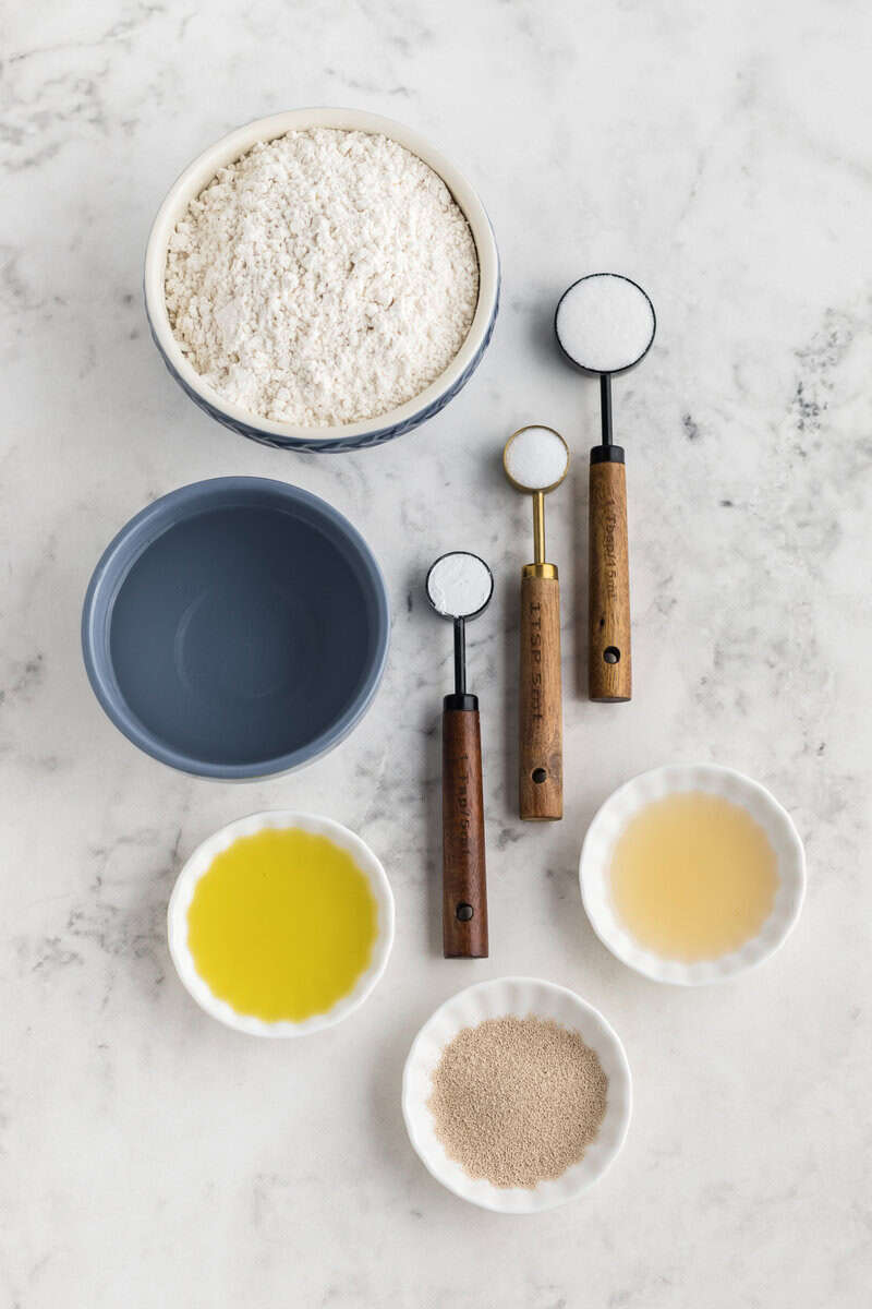 ingredients for gluten free pizza dough