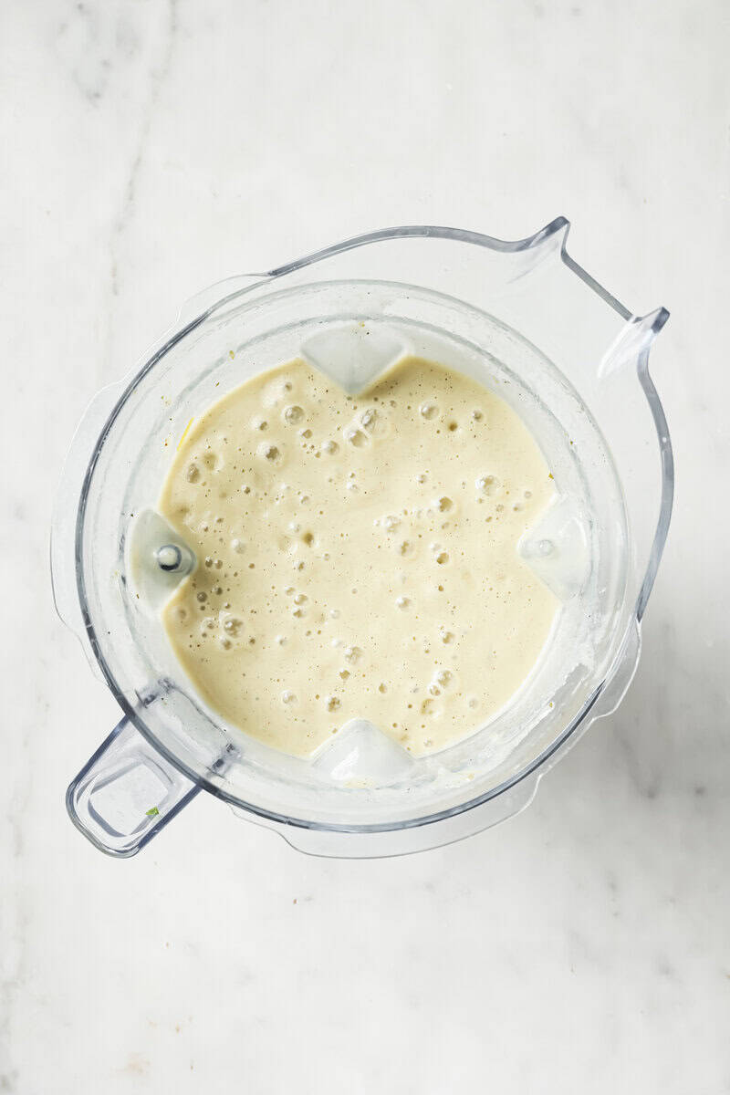 soup blended in the blender