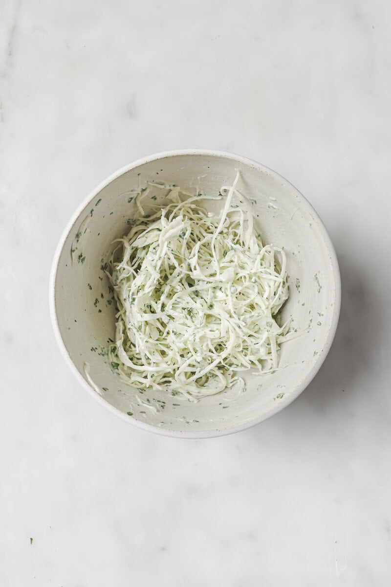 fresh slaw in a bowl