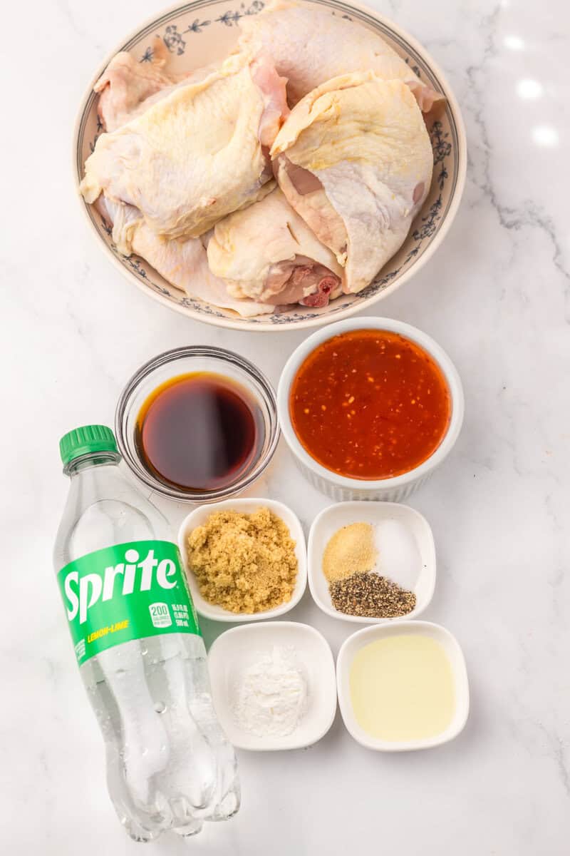 ingredients for Slow Cooker Sweet Chili Sprite Chicken