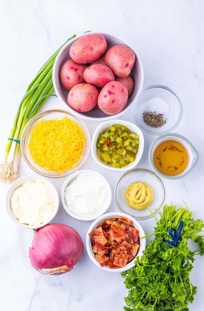 ingredients for potato salad