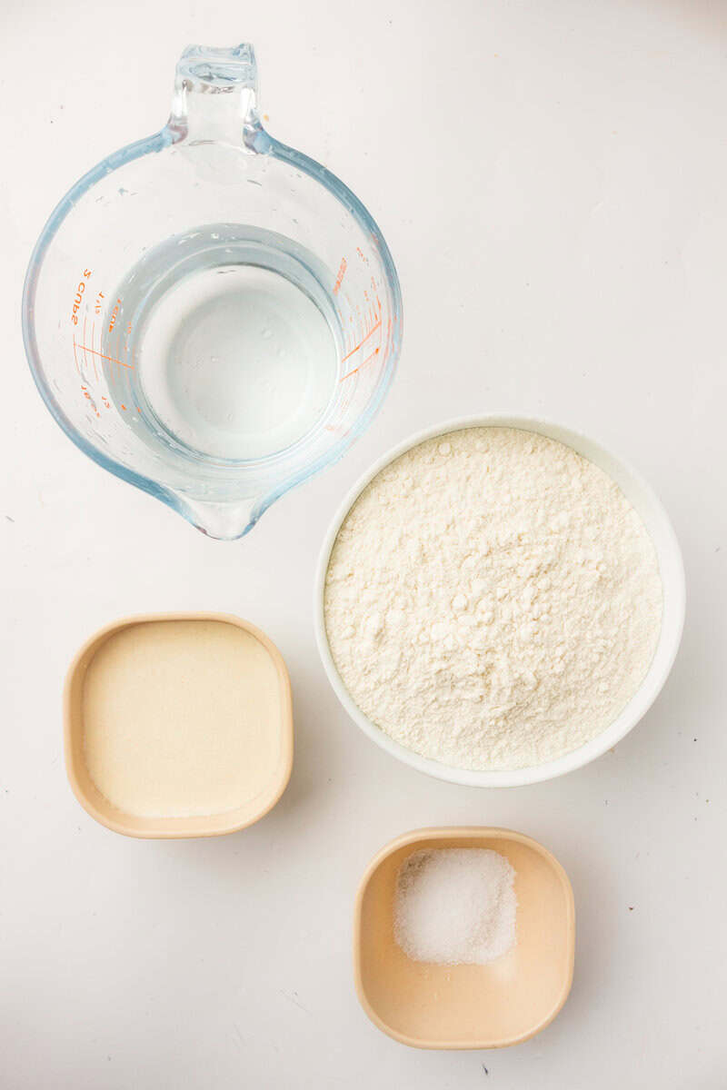 ingredients for sourdough bread