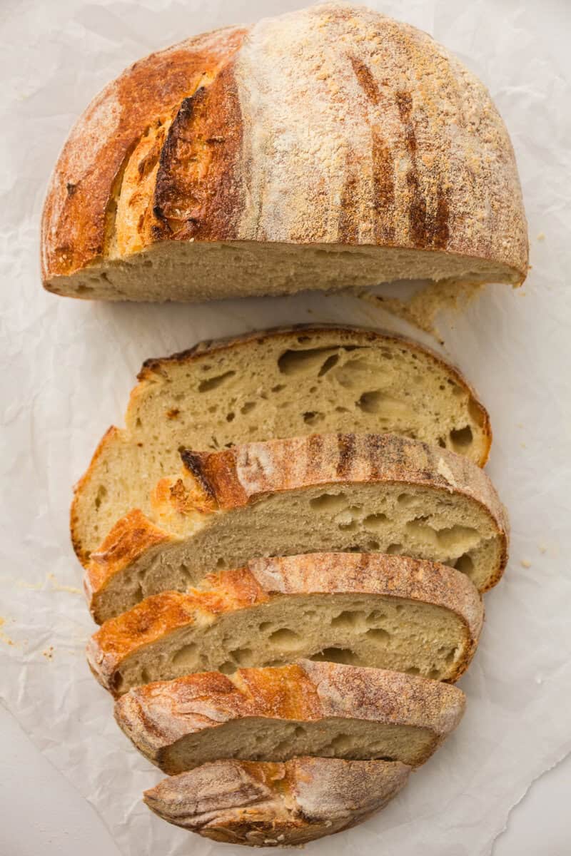 sliced sourdough bread