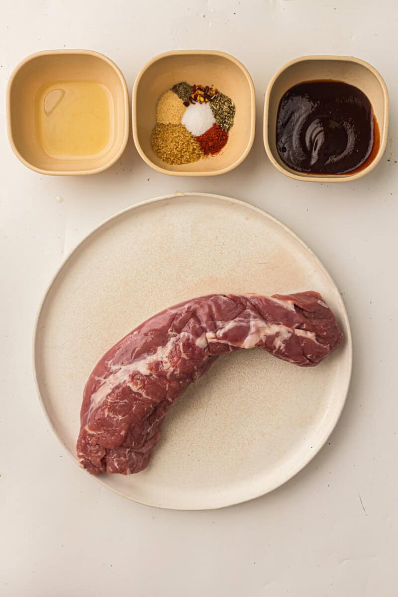ingredients for grilled pork tenderloin
