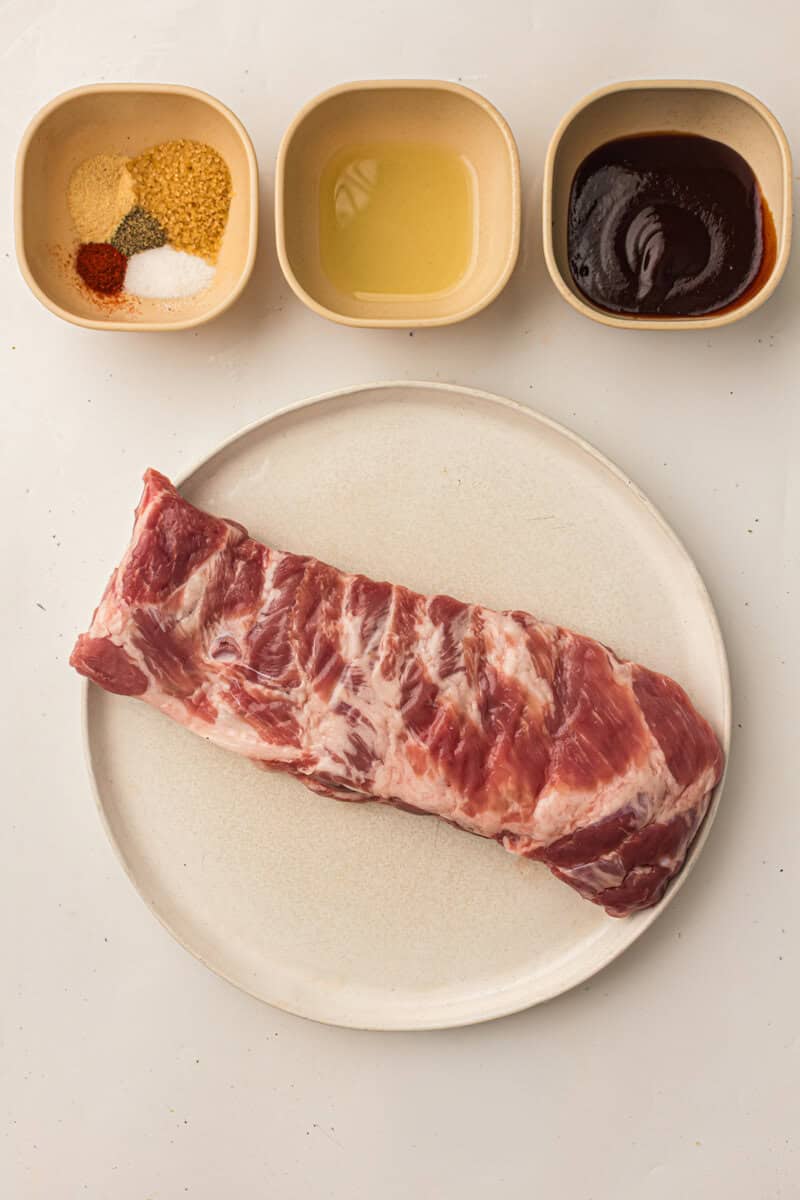 ribs with oil and herbs