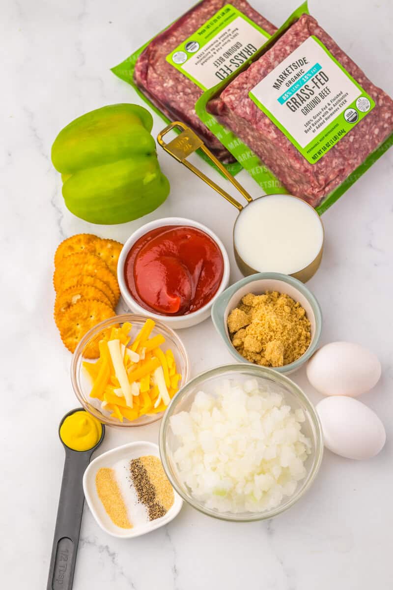 ground beef onions and peppers for meatloaf