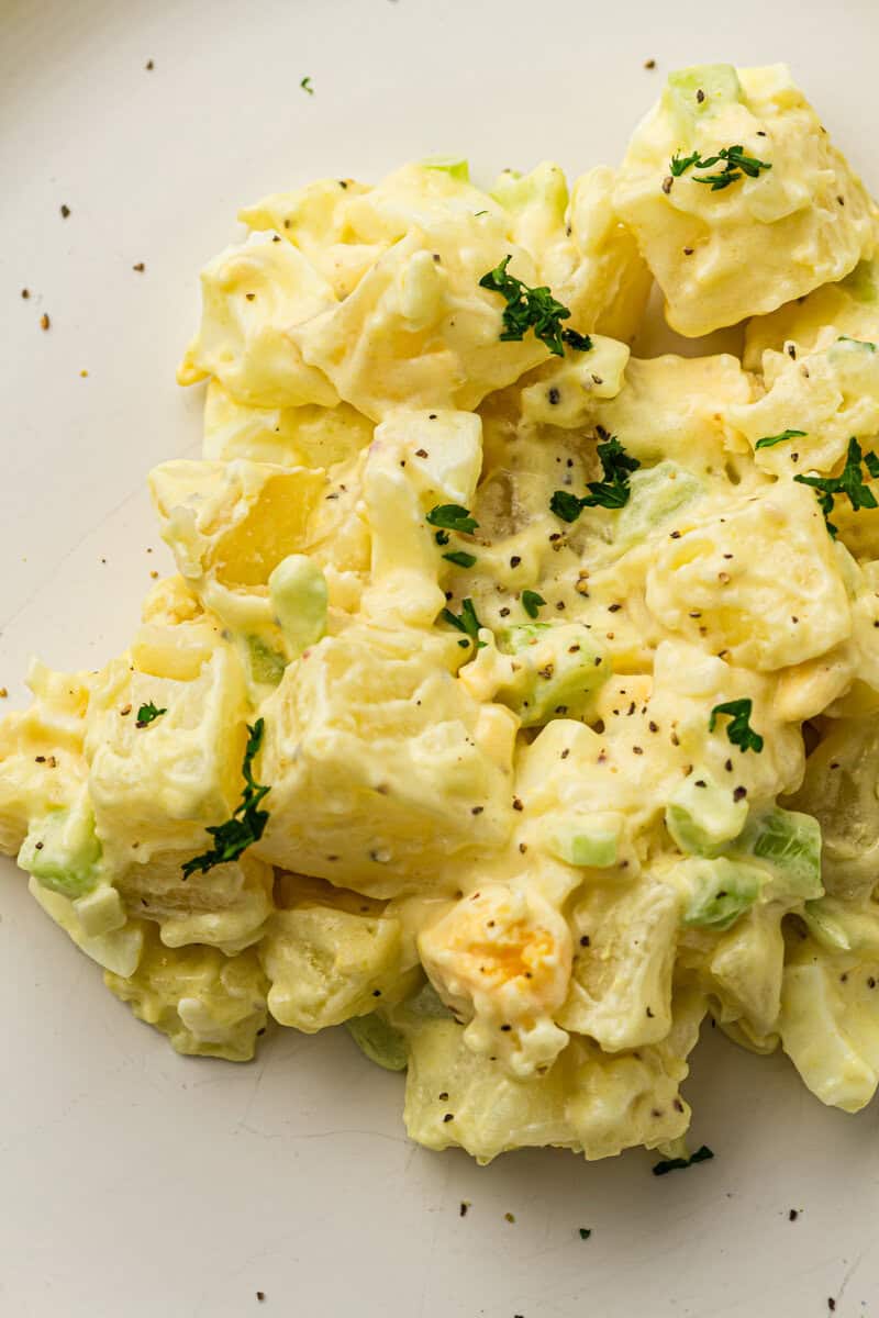 potato salad in a bowl