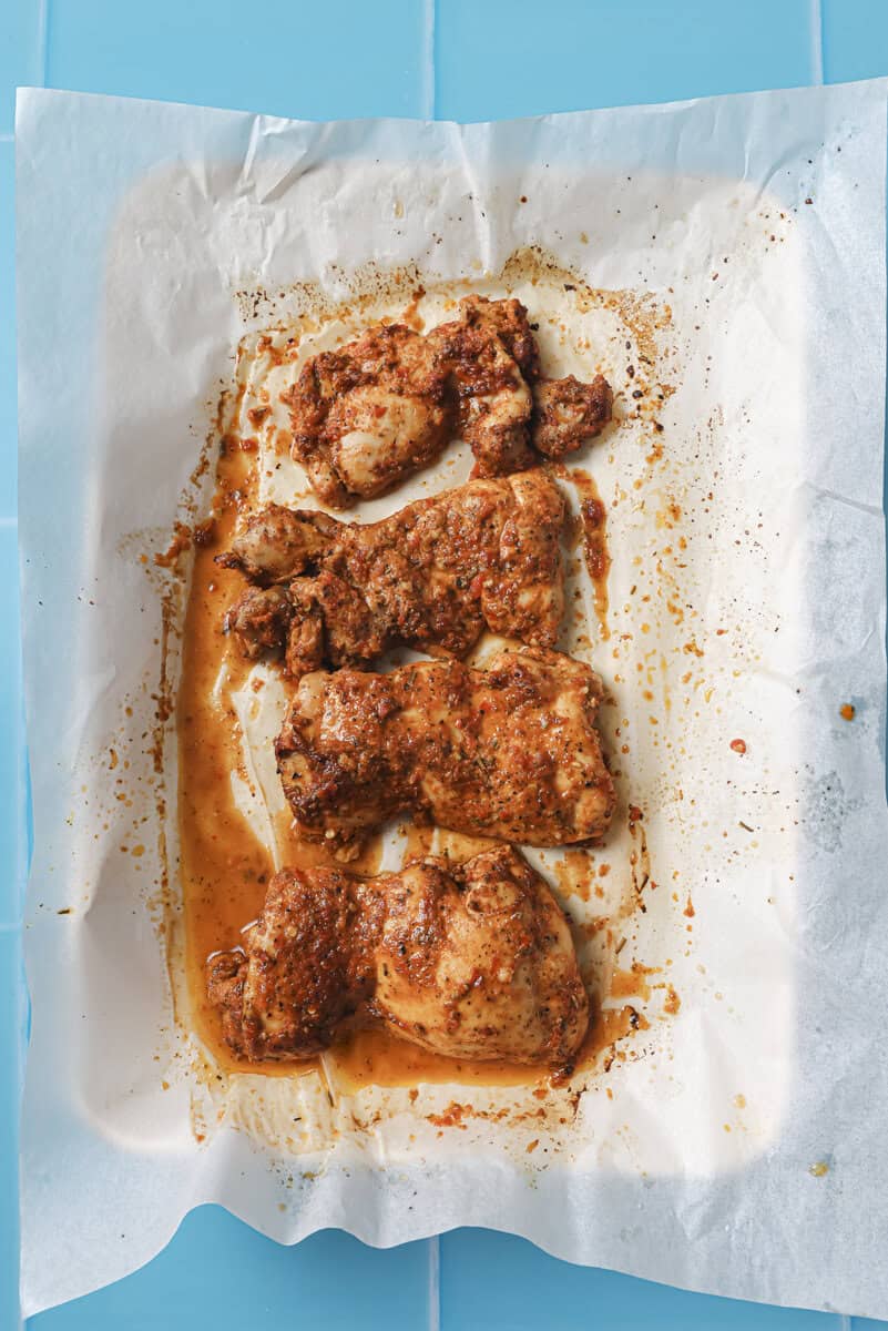 raw chicken thighs