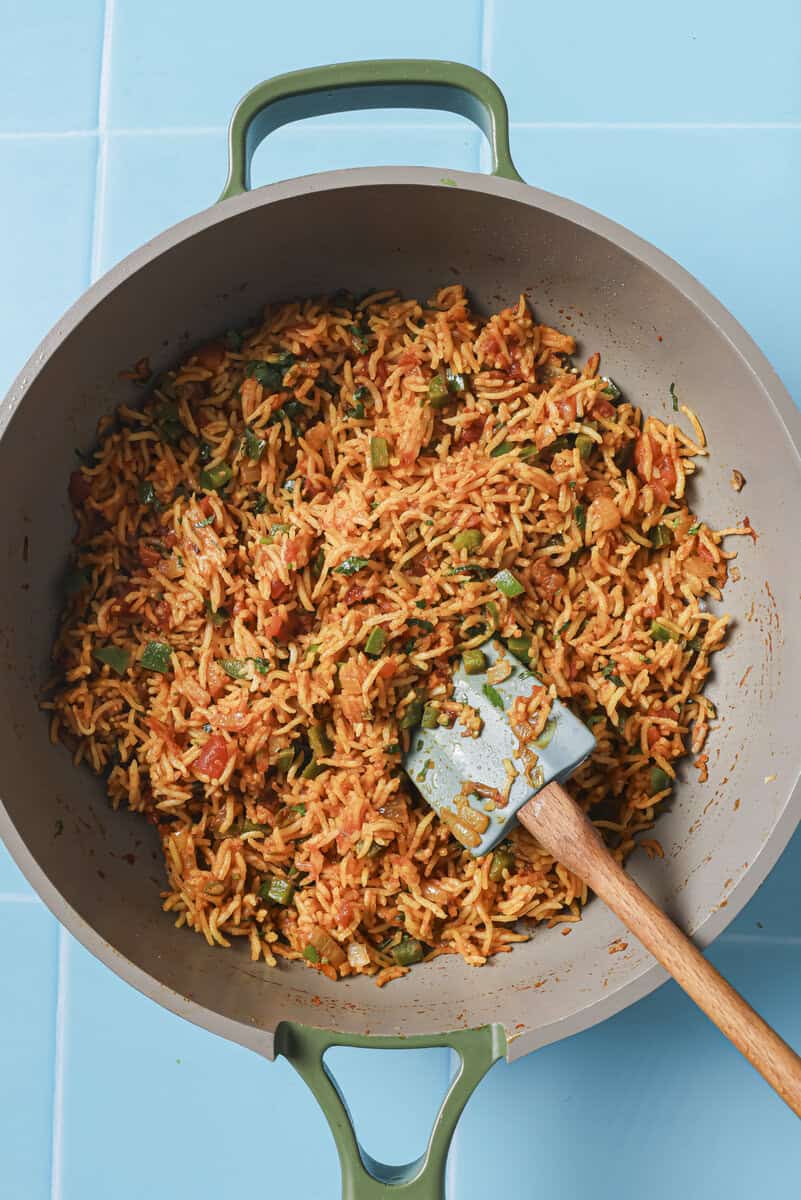 finished rice for nandos peri peri chicken